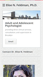 Mobile Screenshot of drelisefeldman.com