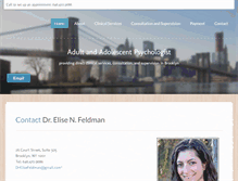 Tablet Screenshot of drelisefeldman.com